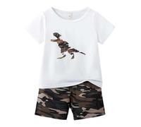 Completo Neonato Estivo,Completo Estivo Bambino Outfit Abbigliamento Set Bimbo Completini e Coordinati Gentiluomo Cotone Lino Maglietta Pantaloncini Stampa Righe Estive Idee Regalo Nascita