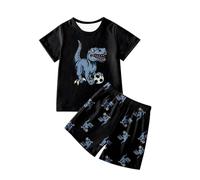 Completo Neonato Estivo Tinta Unita Abbigliamento Set di Magliette Completivi da Bambino Estivi T-Shirt Maniche Corte Ricamate Stampa Righe Estive Idee Regalo Nascita