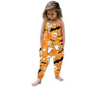 Completo Neonato Halloween Pagliaccetto Carnevale Bimbo Tutina Bambino Forma Pipistrello Bimba Zucca Body con Maniche Lunghe Il Mio Primo Vestito di
