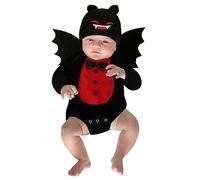 Completo Neonato Halloween Unisex Divertente Costume Pipistrello Vintage Cosplay Costumi Di Halloween Con Cappello Jumpsuit Per Bambini Tutina Da Neonato Pagliaccetto Neonati Vestito Da Carnevale