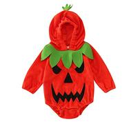Completo Neonato Halloween Vestiti per neonati Body Romper Bodysuit Suit da pipistrello Cotone Stampa Zucca Jumpsuit con Maniche Lunghe Tutina Il Mio Primo Vestito di