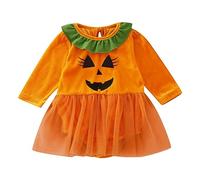 Completo Neonato Halloween Vestiti per neonati Body Romper Pagliaccetto Vestito pipistrello bambino Tutina Bimba Zucca Teschio Fantasma Stampa Felpa con Cappuccio