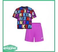 Completo Nike bambina t-shirt manica corta e pantaloncino corto set junior logo