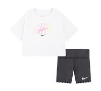Completo Nike dri-fit bambina maglia manica corta e ciclista set baby casual