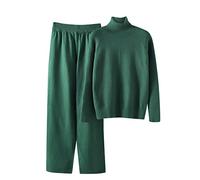 Completo Pantaloni E Maglia Donna Invernale Curvy Tuta In Maglia Elegante Casual Completi 2 Pezzi Set Coordinati Comode Completo Da Casa Firmate Morbida Anziana Tute Oversize Moda Complete Loungewear