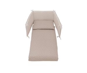 Completo piumone 4 pezzi stelline bear tortora - italbaby
