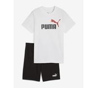 Completo Puma Essential 2 Color Logo bianco nero rosso - 152