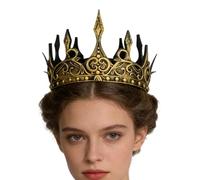 Completo Re per Uomo, Parte 2: Accessorio per Capo Tema Tenebre, Accessorio Cosplay per Eventi e Performance, per Carnevale Teatro Scolastico Halloween Party Cosplay Fiere del Fumetto Riprese Scenogra