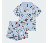 Completo Seasonal Essentials Fun Allover Print Infant Glow Blue / Multicolor / White 9-12M