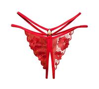 Completo Secret Donna Donna Seducente Completo da Mutandine Sexy Pizzo Biancheria Intima da Pantaloni Perizoma Perizoma Seducente Hot Aperto Completino Pizzo Red One Size