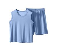 Completo Set 2 Pezzi Bambini e Ragazzi Casual Estiva Canotta Unisex Intima Cotone Top Camisole e Pantaloncini TShirt Abbigliamento Neonato Sportiva Eleganti