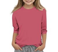 Completo Set 2 Pezzi Bambini e Ragazzi Estate Casual Unisex TShirt Manica Corta e Pantaloncini Sport Leggero Ragazza Tops Girocollo Maglietta Solido Camicetta Elegante per Ragazze