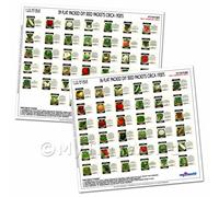 Completo Set Di 75 Miniatura per Casa Delle Bambole Vegetale Pacchetti di Semi