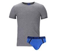 Completo set intimo slip e maglietta t-shirt Inter Fc grigio Uomo