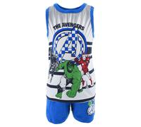 COMPLETO SHORT + CANOTTA AVENGERS MARVEL BAMBINO 100% COTONE - EX1069BLU
