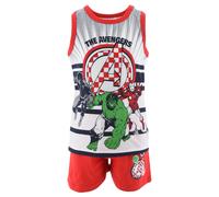COMPLETO SHORT + CANOTTA AVENGERS MARVEL BAMBINO 100% COTONE - EX1069ROSSO
