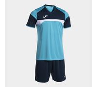 Completo sportivo camicia e Short Joma Danubio III Bleu M