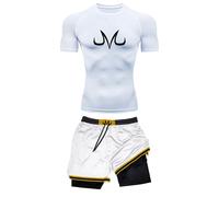 Completo Sportivo Dragon Ball Z Majin Bu Set Uomo Palestra MMA Compressione 2026