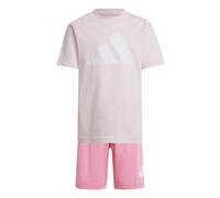 Completo Sportivo per Bambini Adidas LK Big Logo Rosa 2 Pezzi