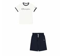 Champion Legacy Boy-Graphic Crewneck Set with Large Print, Bianco (WW001), 9-10 Anni Bambini e Ragazzi