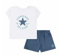 Completo Sportivo per Bambini Converse Cnvgboxy Tee Azzurro Bianco