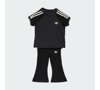ADIDAS ORIGINALS Set 'SLIM KNITTED TEE LEGGINGS' nero / bianco Bambini - Bimba - Bambina (taglie 92-140) - Abbigliamento - Completi e tute ADIDAS ORIGINALS 86