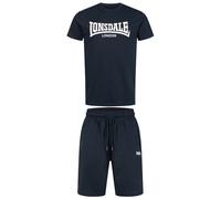 Completo t-shirt e pantaloni corti Lonsdale Moy Bleu 3XL