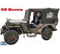 Completo Tela Morbido Top Od Marrone Compatibile Con Jeep Willys MB Gpw CJ2A Aes