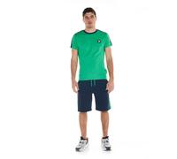 Completo Tempo Libero UOMO Leone 1947 Verde set Kit Vintage Logo Cotone