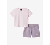 Completo The North Face 24/7 rosa chiaro grigio neonati - 0-3