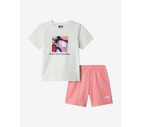 Completo The North Face NSE Box Play bianco rosa bambino - 4