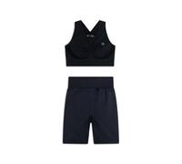 Completo top e leggings biker seamless ice wash