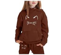 Completo Tuta Bambina e Bambino in Morbido Cotone Non Felpato Vestiti Invernali Bimba Regalo lunghe Tuta Invernale Set Manica Svasata Maniche Lunghe e Pantaloni Bambino Elegante Set