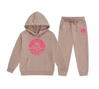 Completo Tuta Bambina e Bambino sportiva Unise Bambine Felpa Pullover Set da Ginnastica Donna Elegante Tute con Cappuccio Pantaloni Cartoon Characters Ideale per Primavera Autunno