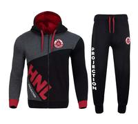 Completo Tuta Uomo Fleece Con Felpa E Pantaloni Sportivi Jogging S - 5XL