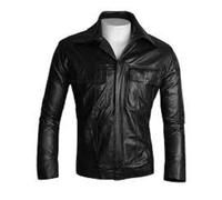 Completo tuta uomo Rock N Roll Elvis Presley Comeback Special nero in vera pelle