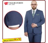 completo uomo abito elegante TAGLIE FORTI giacca e pantalone da 58 alla 74