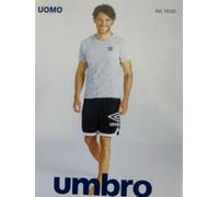 COMPLETO UOMO UMBRO MANICA CORTA COTONE ESTATE MEZZA MANICA PANTALONCINO