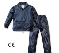 COMPLETO ANTIPIOGGIA GIACCA PANTALONE TUTA MOTO IMPERMEABILE ANTI VENTO PVC XXL