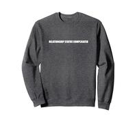 Complicare Lo Stato della relazione Felpa, Unisex per Adulti, Grigio Scuro, XL