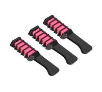 Complosi Vibrante per Capelli Rosa Temporanei | Tintura per Capelli Delicata e Lavabile Cosplay Ed Eventi | 3pcs Set di Pettine a Colori Temporanei uno Stile Fai -da -te Facile