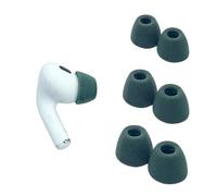 Comply Cuscinetti auricolari in schiuma per Apple AirPods Pro Generation 1 e 2, piccoli, verde pino, 3 paia, massimo comfort, vestibilità irremovibile, punte di ricambio in memory foam, prodotti negli