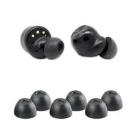 Comply Schiuma TrueGrip TWo-220-C Premium Memory Foam Ear Tips per Technics EAH-AZ100, Denon PerL Pro & More - Comfort migliorato, vestibilità sicura, isolamento acustico superiore - S, nero (3 paia)
