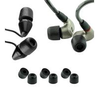 Comply Serie 200 Core | Auricolari di ricambio in memory foam IEM per Sennheiser, Bang Olufsen, Sony e altri | Isolamento acustico superiore, massimo comfort, vestibilità sicura | Varietà, nero