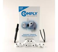 Comply TrueGrip | Almohadillas de espuma viscoelástica premium de repuesto para APPLE AirPods Pro (3 generación) | Comodidad duradera, excelente aislamiento acústico | Blanco, talla S, 3 pares