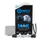 Comply TrueGrip Max | Punte di ricambio in memory foam per Apple AirPods Pro Gen 3 | Comfort durevole, massima durata, vestibilità sicura, isolamento acustico superiore, nero (M