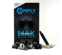 Comply TrueGrip MAX | Tappi auricolari di ricambio premium in memory foam per SAMSUNG Galaxy Buds3 Pro | Tecnologia SmartSkin™ | nero, taglia S, 1 paio