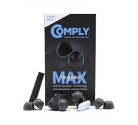 Comply TW-200-A, auricolari TrueGrip MAX in memory foam per Anker Soundcore, JBL, Skullcandy, EarFun e altro, massimo comfort, vestibilità sicura, isolamento acustico superiore, nero, L (3 paia)