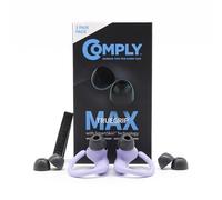Comply TW-400-C - Auricolari TrueGrip MAX in memory foam per Powerbeats Pro 2, Technics EAH-AZ80 e altri, massimo comfort, vestibilità sicura, isolamento acustico superiore, nero, L (3 paia)
