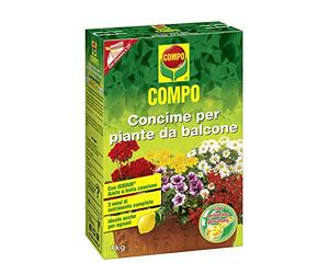 COMPO Concime per Piante da Balcone, Con Azoto a lenta cessione, Con misurino dosatore, 1 kg